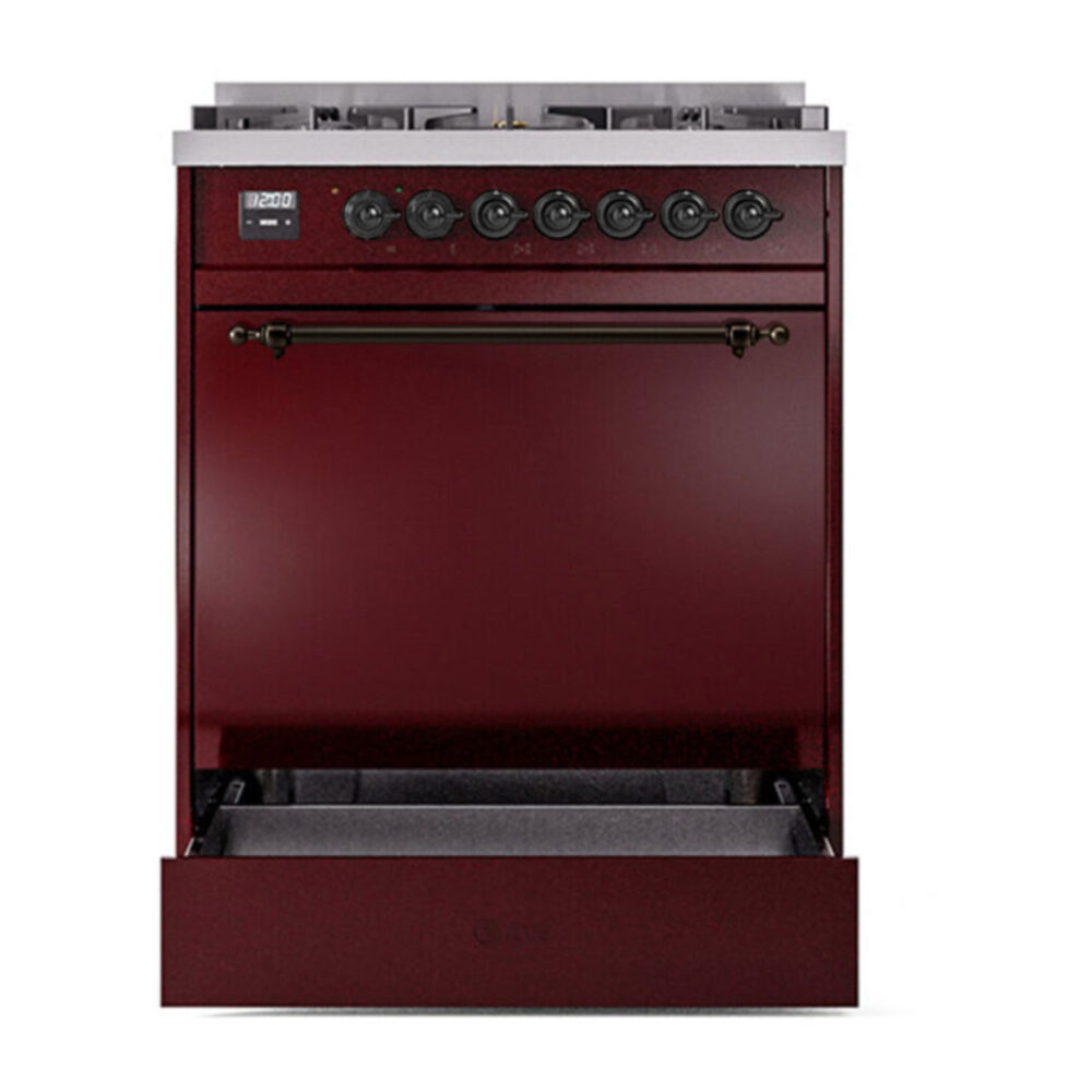 ILVE UP30NMP Nostalgie II 30 inch Dual Fuel Range with 5 Burners with 4 cu. ft. Oven Capacity