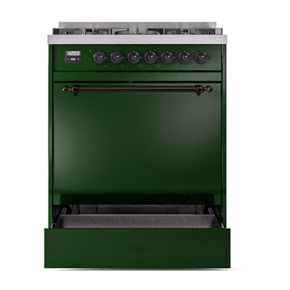 ILVE UP30NMP Nostalgie II 30 inch Dual Fuel Range with 5 Burners with 4 cu. ft. Oven Capacity