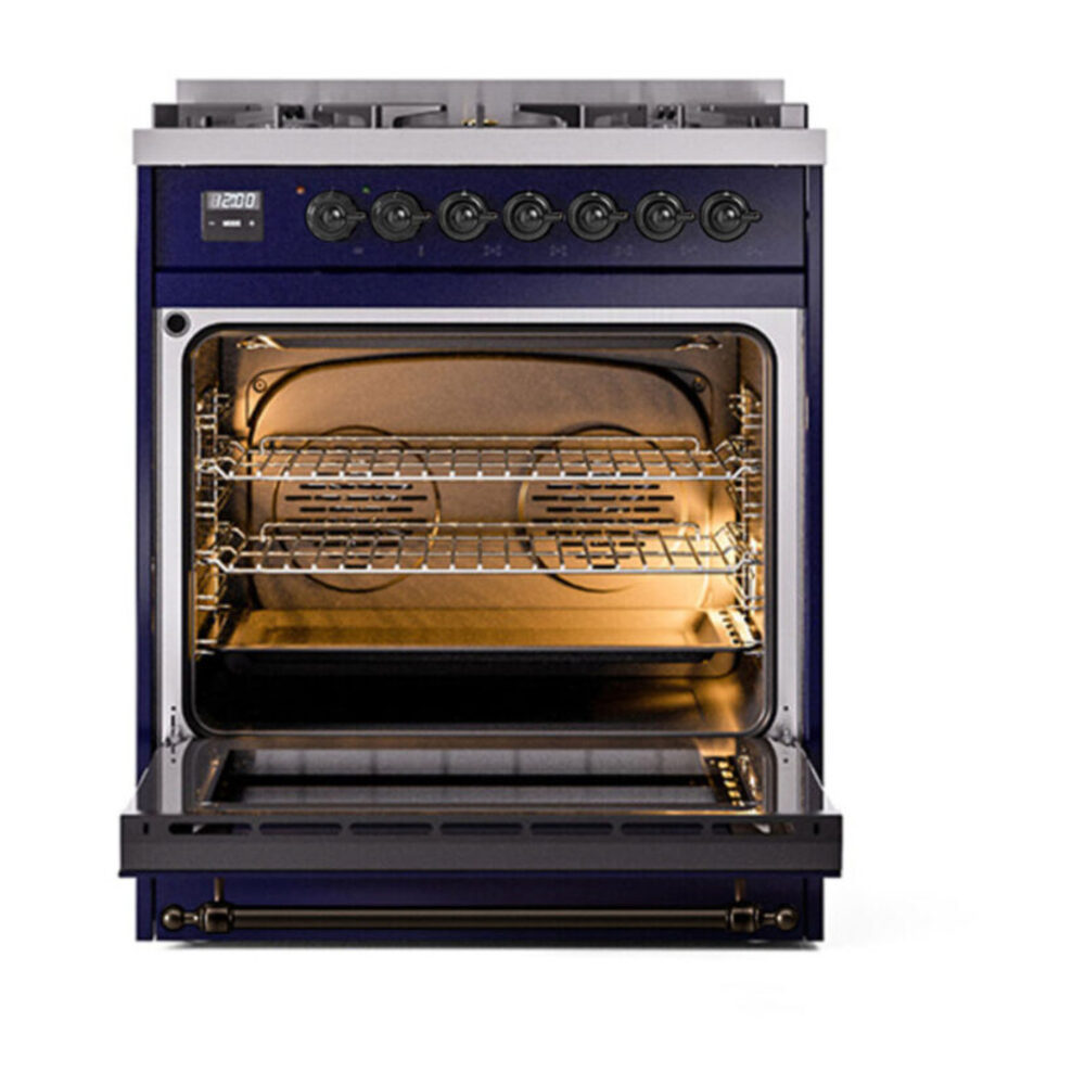 ILVE UP30NMP Nostalgie II 30 inch Dual Fuel Range with 5 Burners with 4 cu. ft. Oven Capacity