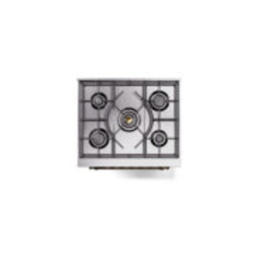 ILVE_UP30QNMPMBB_Nostalgie_II_30"_Dual_Fuel_Range_top_view