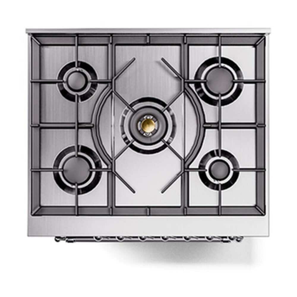 ILVE_UP30QNMPMBCLP_Nostalgie_II_30"_Dual_Fuel_Range_top_view