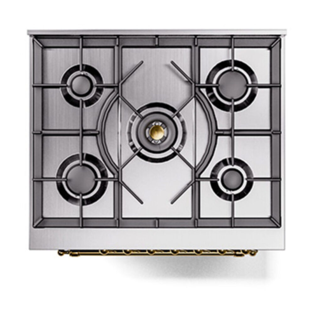 ILVE_UP30QNMPMBG_Nostalgie_II_30"_Dual_Fuel_Range_top_view