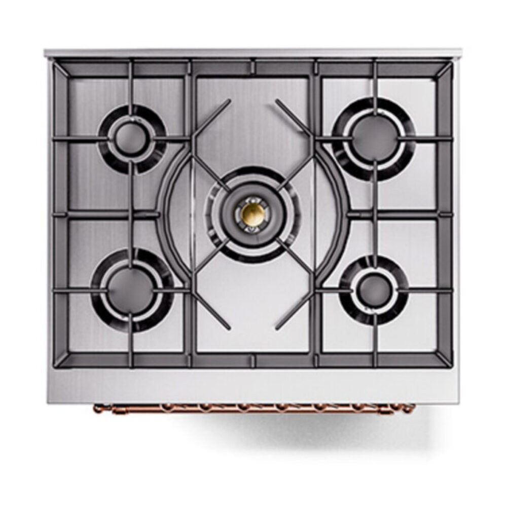 ILVE_UP30QNMPMBPLP_Nostalgie_II_30"_Dual_Fuel_Range_top_view