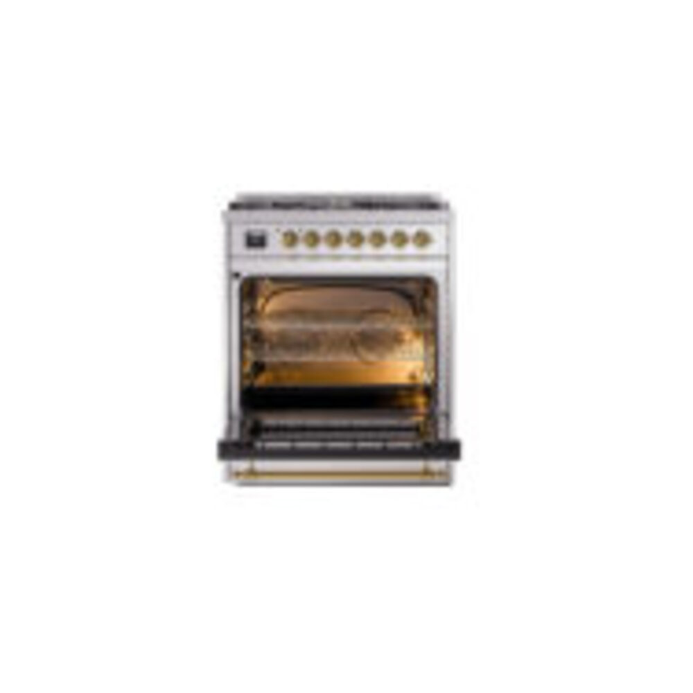 ILVE_UP30QNMPSSG_Nostalgie_II_30"_Dual_Fuel_Range_oven_door_opened