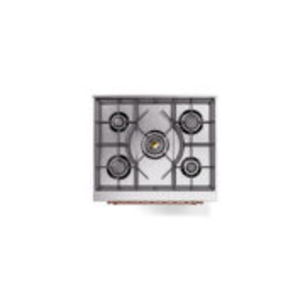 ILVE_UP30QNMPWHPLP_Nostalgie_II_30"_Dual_Fuel_Range_top_view