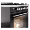 ILVE UP30WMPBKLP Professional Plus II 30" Dual Fuel Range, details