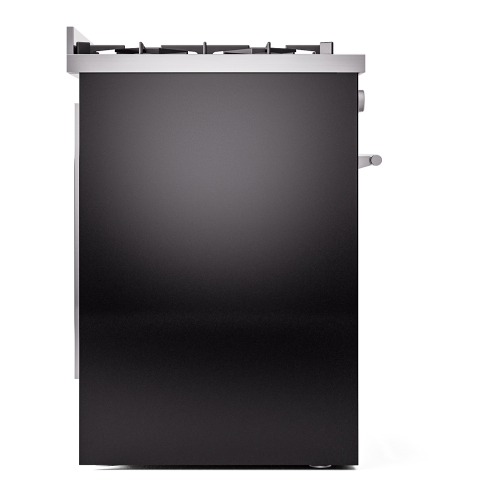 ILVE UP30WMPBKLP Professional Plus II 30" Dual Fuel Range, left side view
