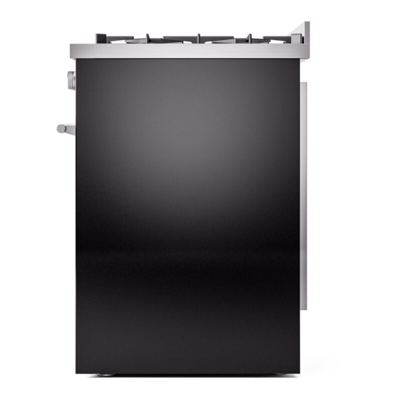 ILVE UP30WMPBKLP Professional Plus II 30" Dual Fuel Range, right side view