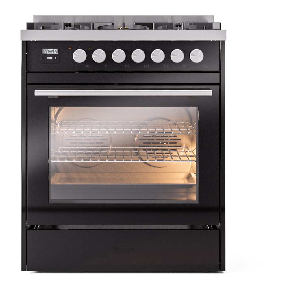 ILVE UP30WMPBK Professional Plus II 30" Dual Fuel Range, front view
