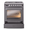 ILVE UP30WMPMGLP Professional Plus II 30" Dual Fuel Range, drawer opened