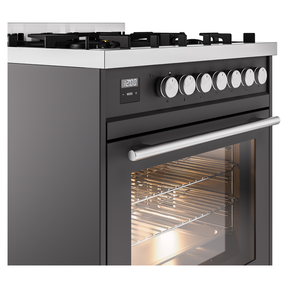 ILVE UP30WMPMGLP Professional Plus II 30" Dual Fuel Range, details
