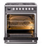 ILVE UP30WMPMG Professional Plus II 30" Dual Fuel Range, oven door opened