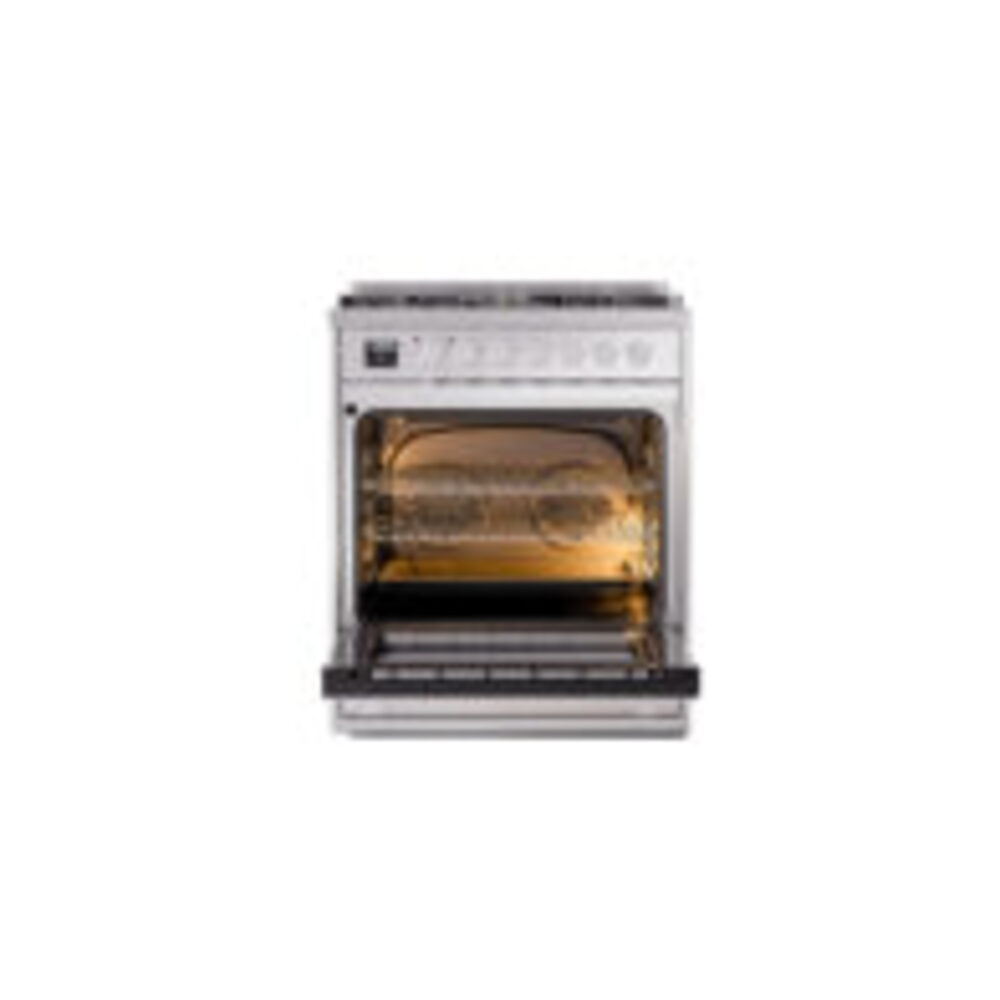 ILVE UP30WMPSS Professional Plus II 30" Dual Fuel Range, oven door opened