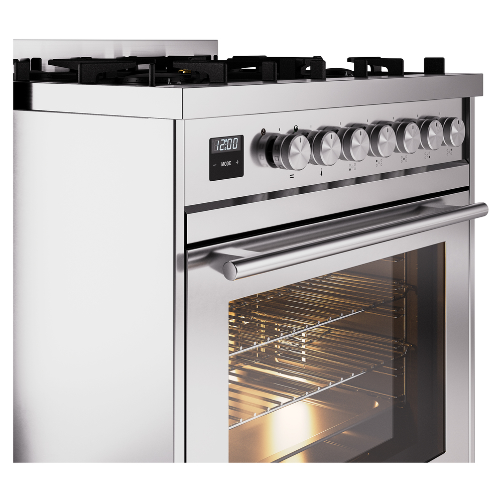 ILVE UP30WMPSS Professional Plus II 30" Dual Fuel Range, details