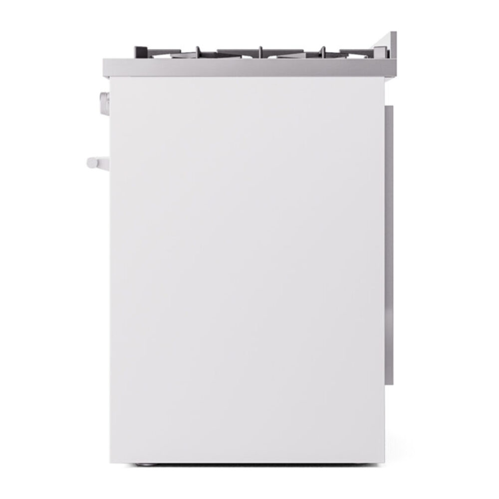 ILVE UP30WMPWHLP Professional Plus II 30" Dual Fuel Range, right side view