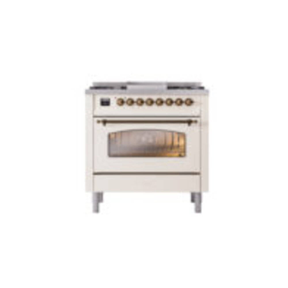 ILVE Nostalgie II 36" UP36FNMPAWBLP Dual Fuel Range front view
