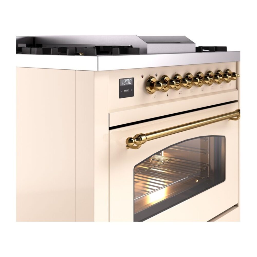 ILVE Nostalgie II 36" UP36FNMPAWG Dual Fuel Range details