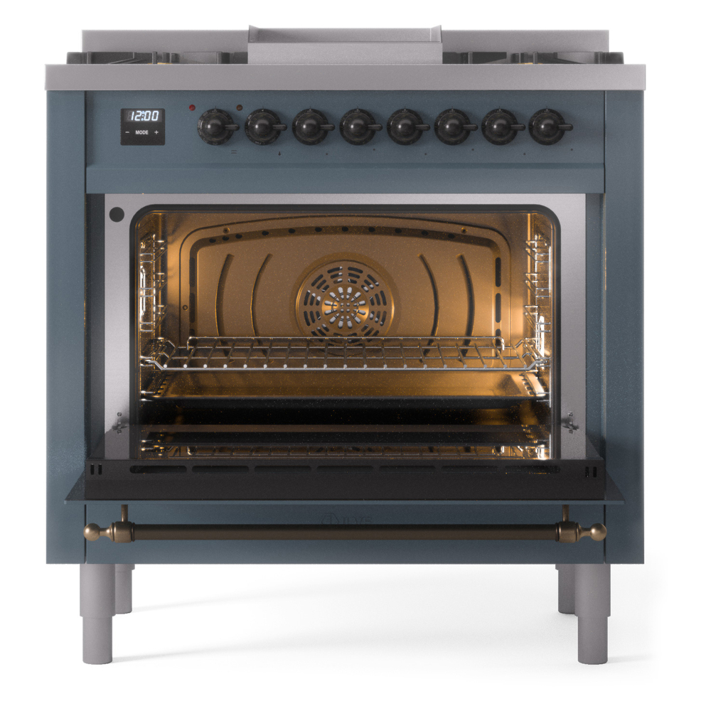 ILVE Nostalgie II 36" UP36FNMPBGBLP Dual Fuel Range