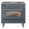 ILVE Nostalgie II 36" UP36FNMPBGCLP Dual Fuel Range front view