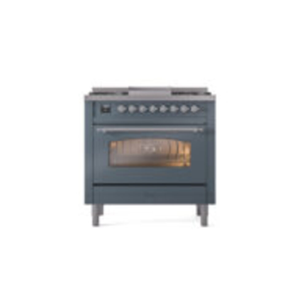 ILVE Nostalgie II 36" UP36FNMPBGC Dual Fuel Range front view