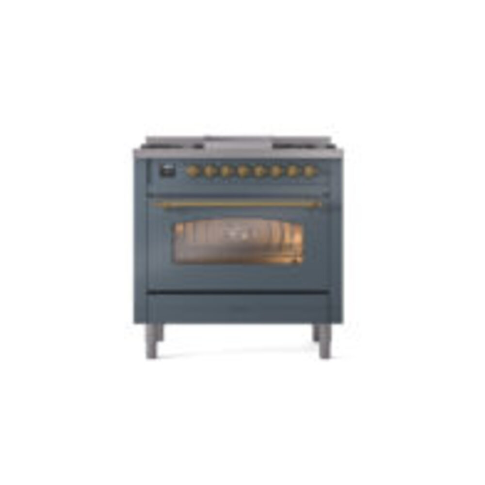 ILVE Nostalgie II 36" UP36FNMPBGG Dual Fuel Range front view