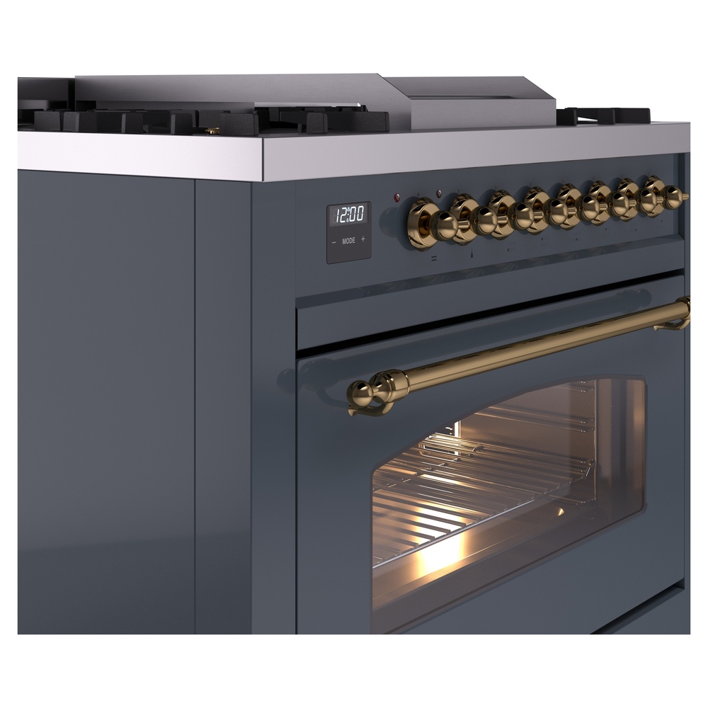 ILVE Nostalgie II 36" UP36FNMPBGG Dual Fuel Range details