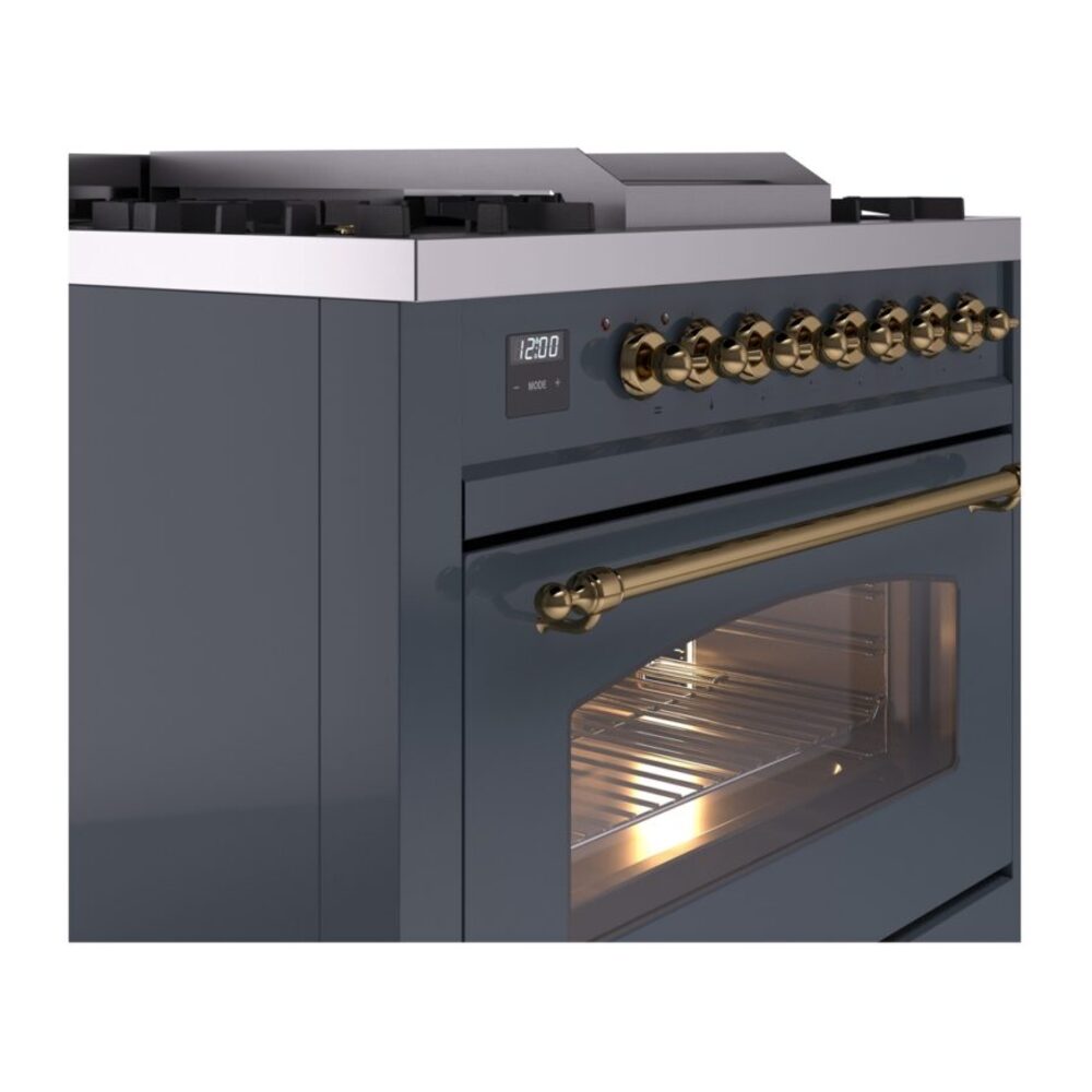ILVE Nostalgie II 36" UP36FNMPBGG Dual Fuel Range details