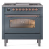 ILVE Nostalgie II 36" UP36FNMPBGPLP Dual Fuel Range front view