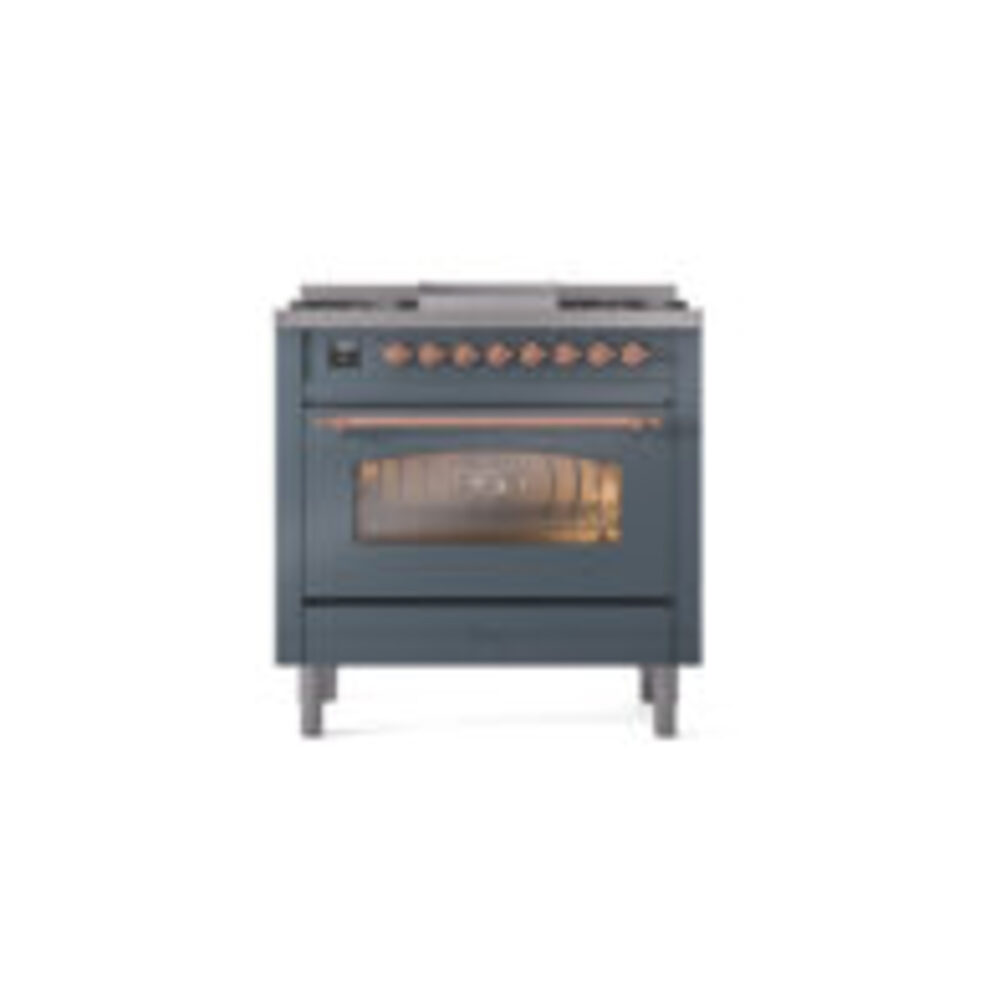ILVE Nostalgie II 36" UP36FNMPBGPLP Dual Fuel Range front view