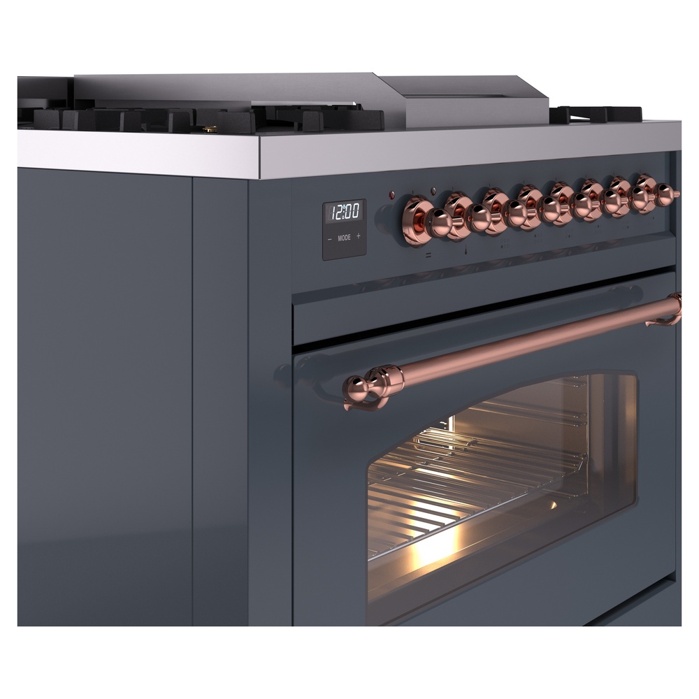 ILVE Nostalgie II 36" UP36FNMPBGP Dual Fuel Range details