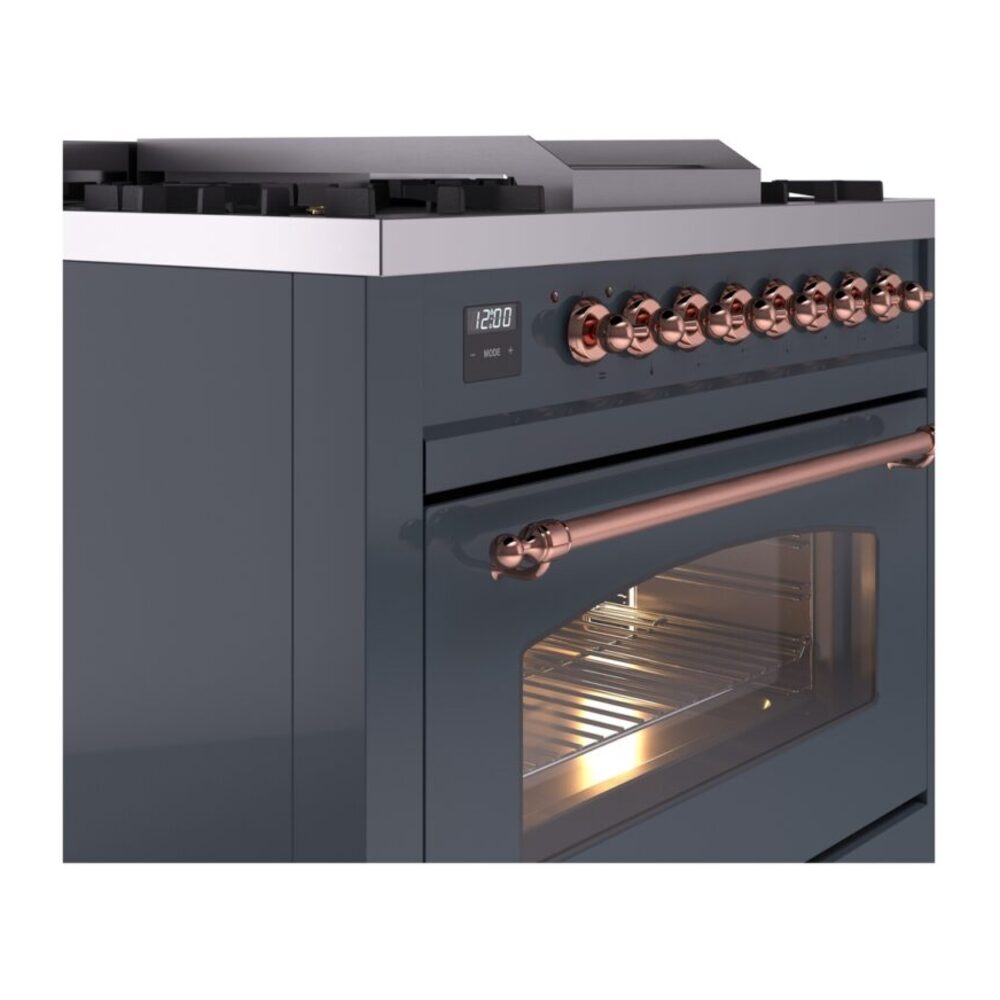 ILVE Nostalgie II 36" UP36FNMPBGP Dual Fuel Range details