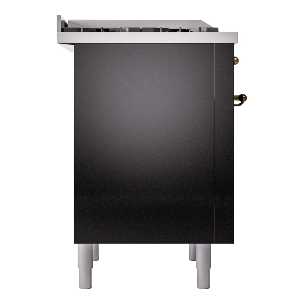 ILVE Nostalgie II 36" UP36FNMPBKBLP Dual Fuel Range left side