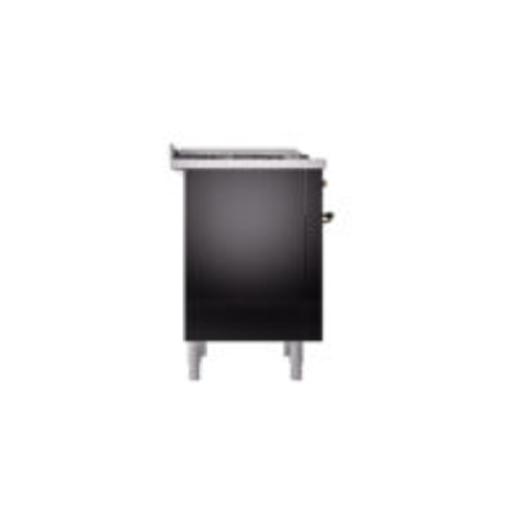 ILVE Nostalgie II 36" UP36FNMPBKBLP Dual Fuel Range left side