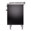 ILVE Nostalgie II 36" UP36FNMPBKBLP Dual Fuel Range right side