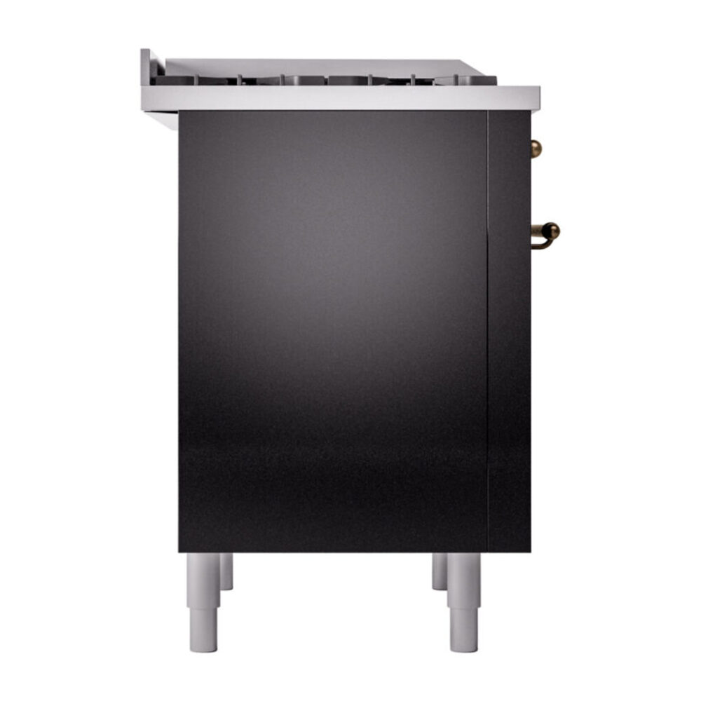 ILVE Nostalgie II 36" UP36FNMPBKB Dual Fuel Range left side