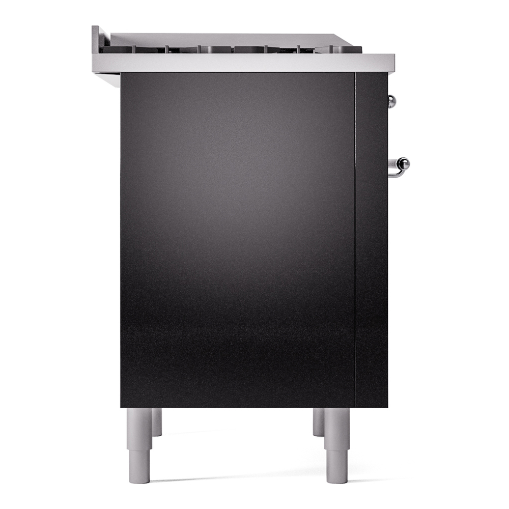 ILVE Nostalgie II 36" UP36FNMPBKC Dual Fuel Range left side