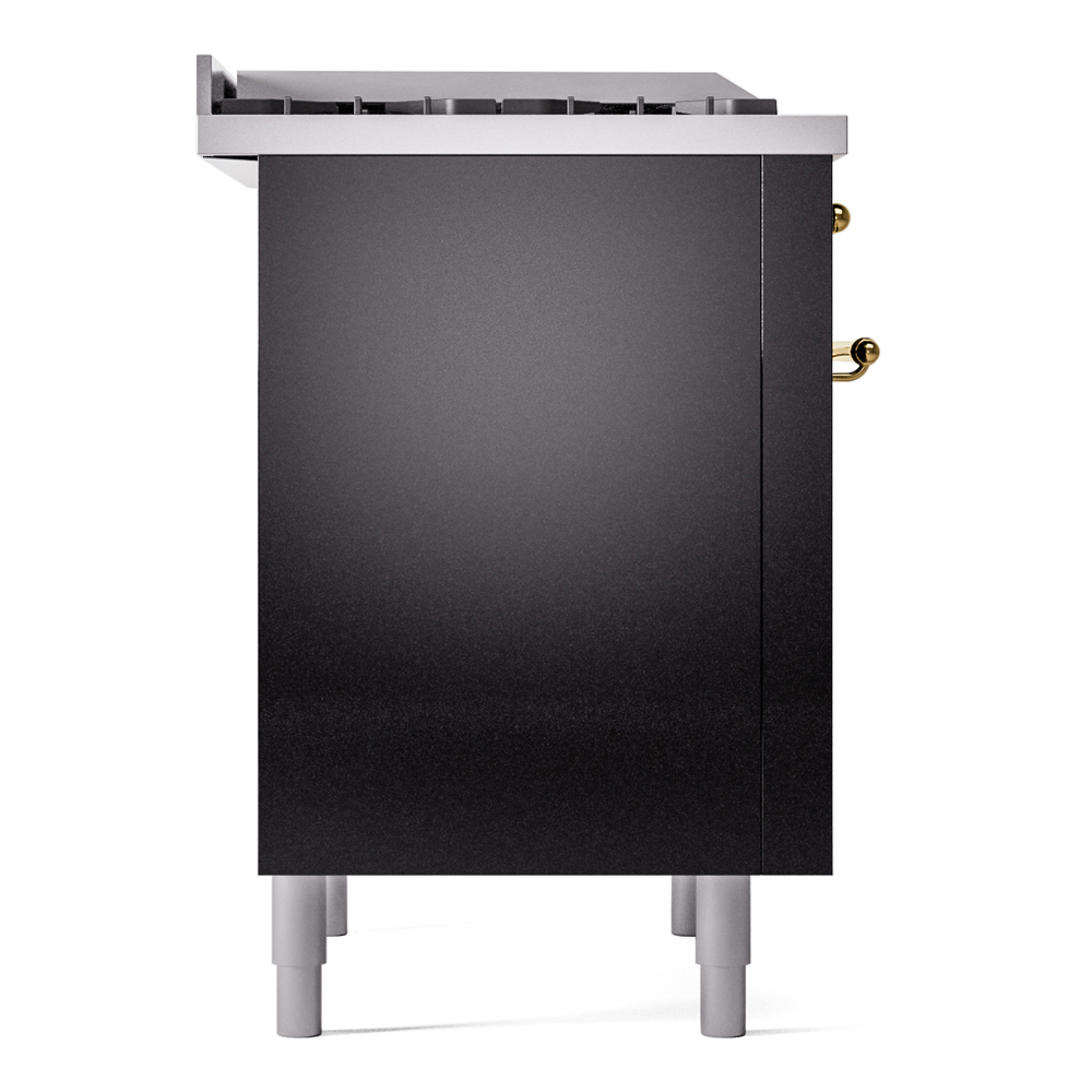 ILVE Nostalgie II 36" UP36FNMPBKGLP Dual Fuel Range left side