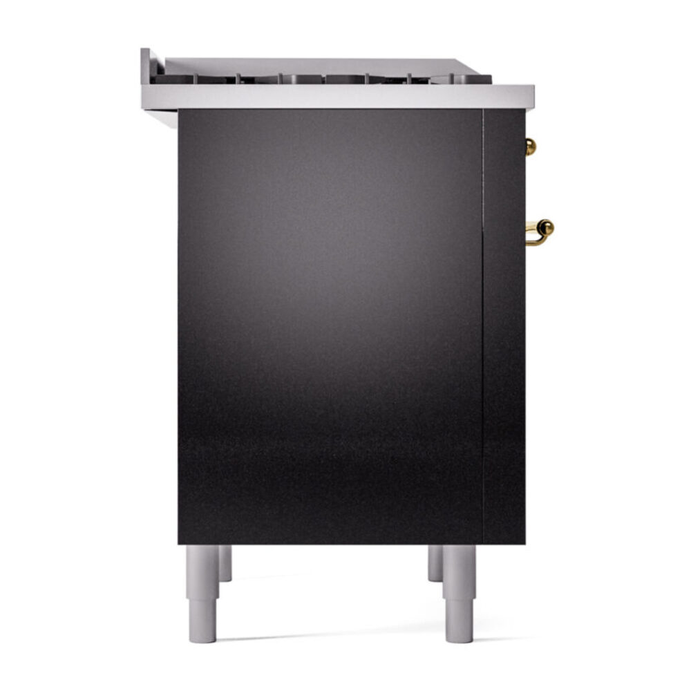 ILVE Nostalgie II 36" UP36FNMPBKGLP Dual Fuel Range left side