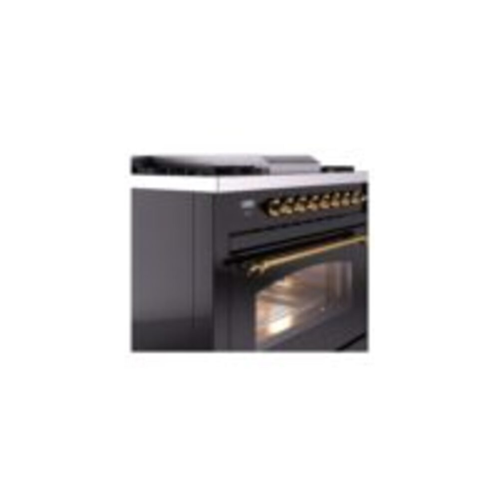 ILVE Nostalgie II 36" UP36FNMPBKG Dual Fuel Range details
