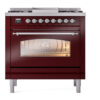 ILVE Nostalgie II 36" UP36FNMPBUC Dual Fuel Range front view