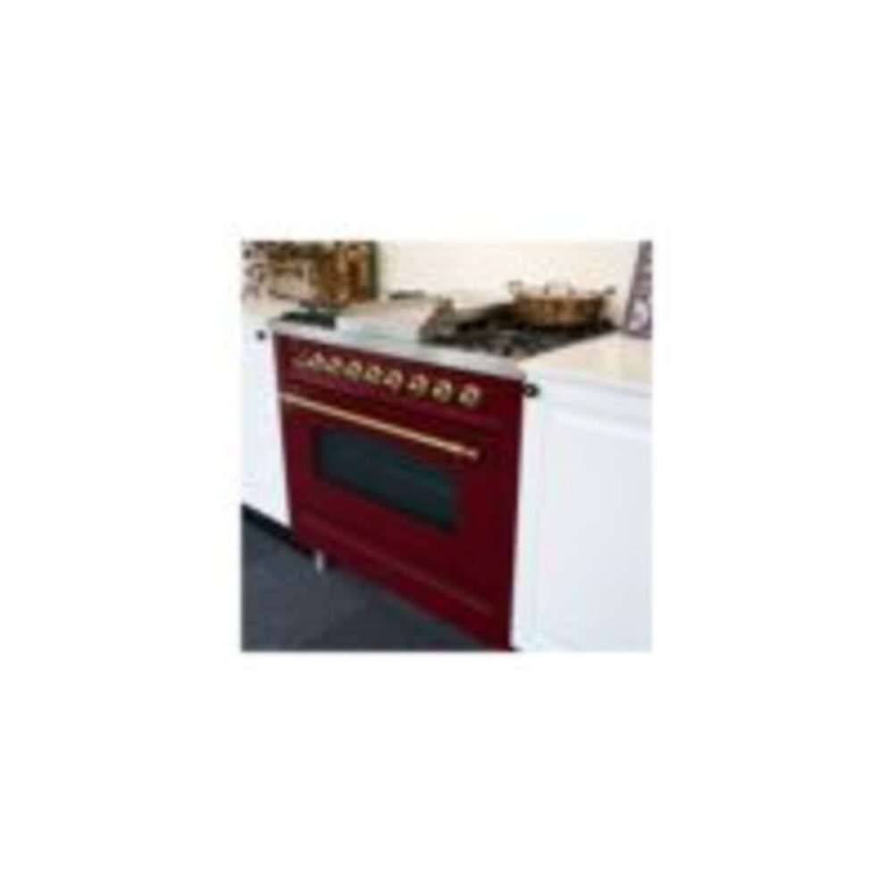 ILVE UP36FNM Nostalgie II 36 inch Dual Fuel Range with 6 Burners and Griddle