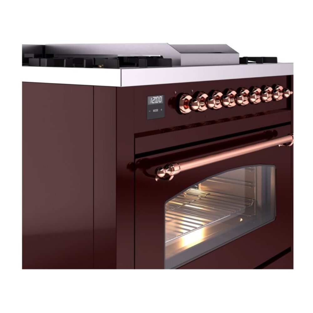 ILVE Nostalgie II 36" UP36FNMPBUPLP Dual Fuel Range details