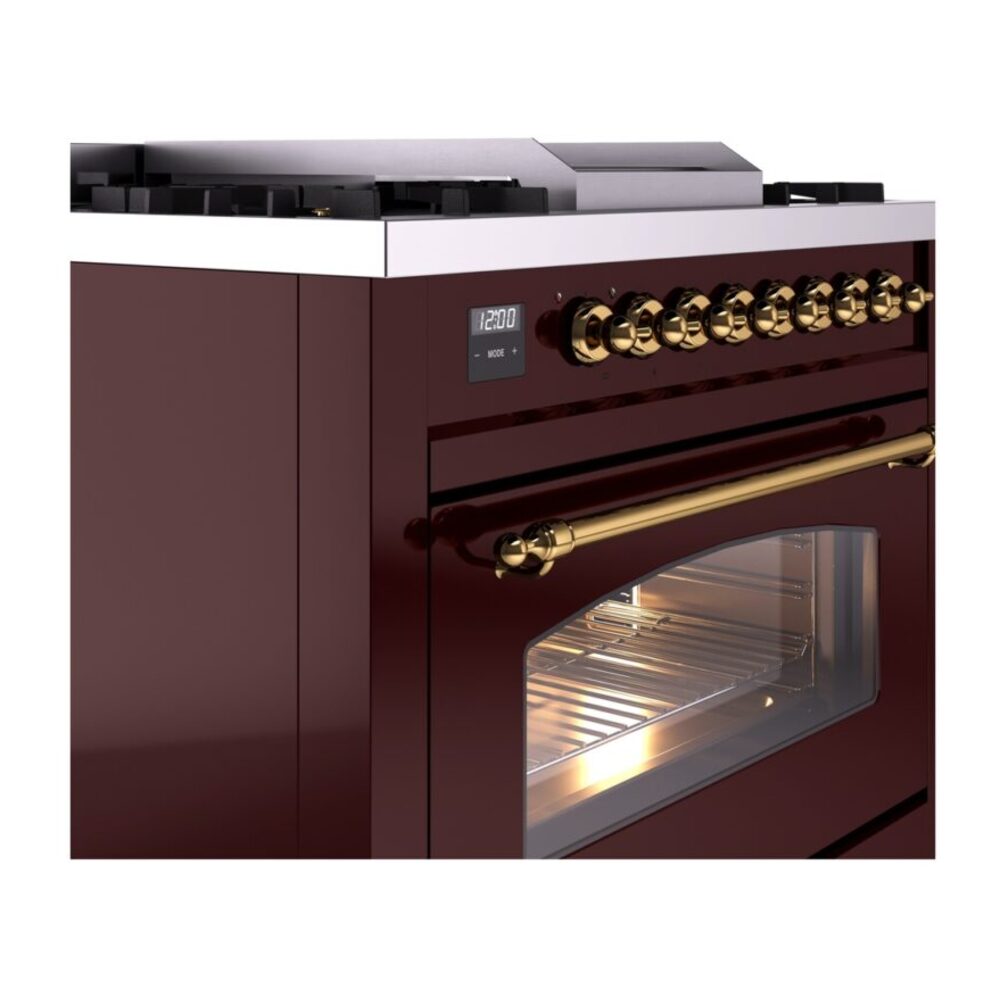 ILVE Nostalgie II 36" UP36FNMPBUG Dual Fuel Range details