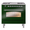 ILVE Nostalgie II 36" UP36FNMPEGC Dual Fuel Range front view