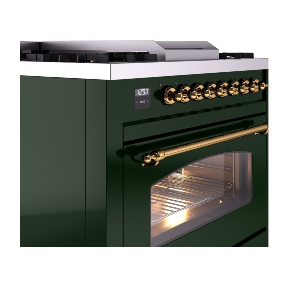 ILVE Nostalgie II 36" UP36FNMPEGGLP Dual Fuel Range details