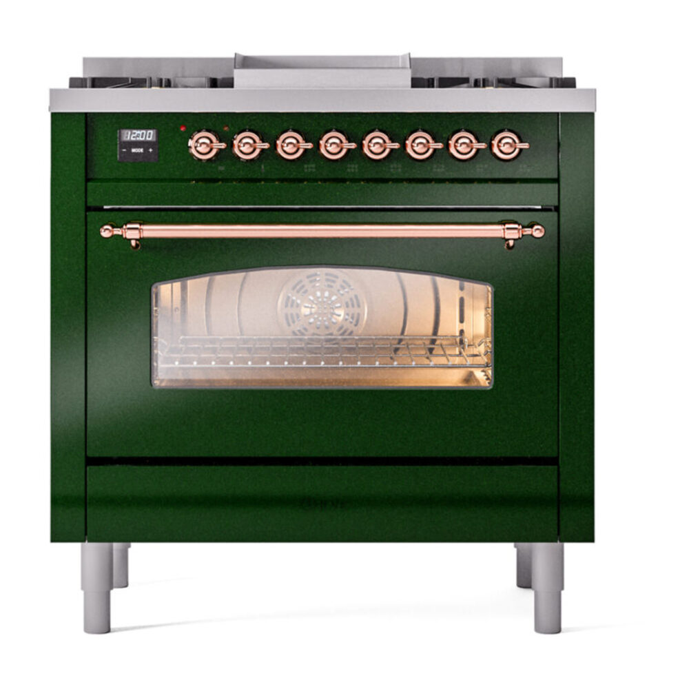 ILVE Nostalgie II 36" UP36FNMPEGPLP Dual Fuel Range front view