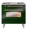 ILVE Nostalgie II 36" UP36FNMPEGP Dual Fuel Range front view