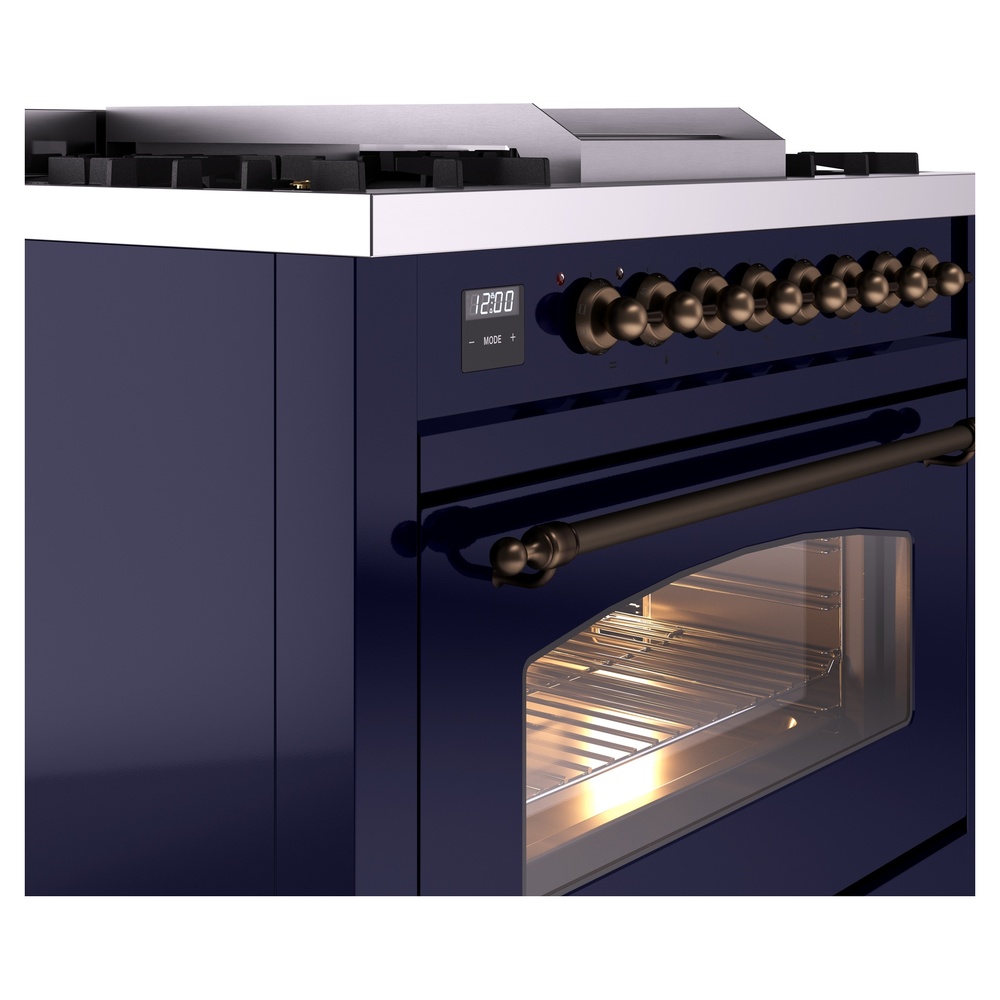 ILVE Nostalgie II 36" UP36FNMPMBBLP Dual Fuel Range details