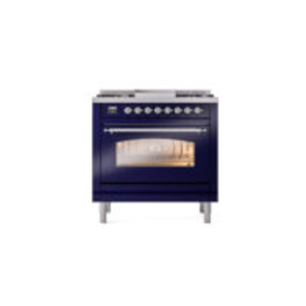 ILVE Nostalgie II 36" UP36FNMPMBC Dual Fuel Range front view