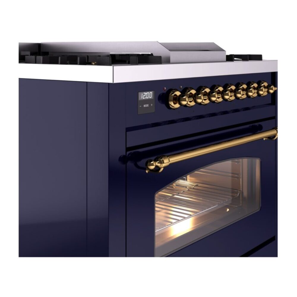 ILVE Nostalgie II 36" UP36FNMPMBGLP Dual Fuel Range details